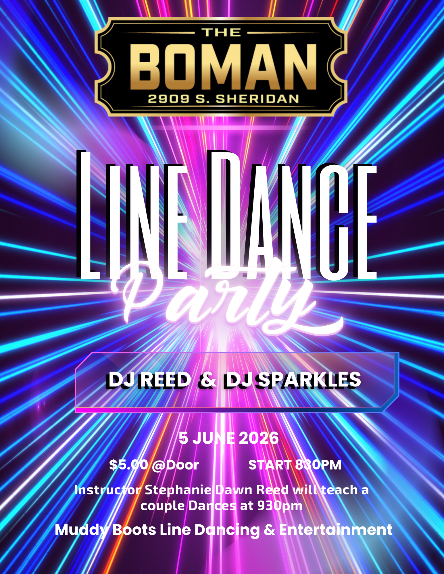 Line Dance Party at The Boman